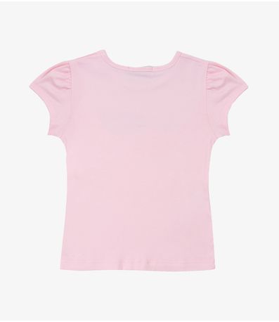 Blusa Infantil Feminina em Cotton Leve Trick Nick Rosa