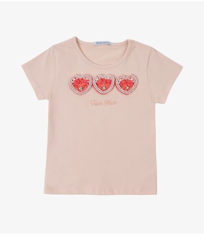 Blusa Infantil Manga Curta Trick Nick Rosa