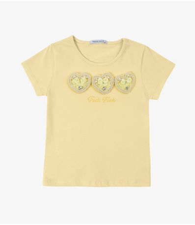 Blusa Infantil Manga Curta Trick Nick Amarelo