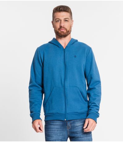 Jaqueta Masculina Moletom Premium Diametro Azul