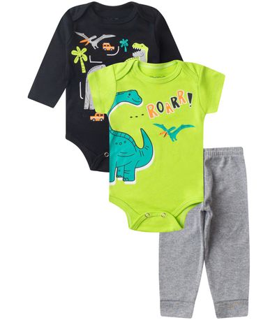 Kit Body Infantil Longo 3 Peças Kappes Preto