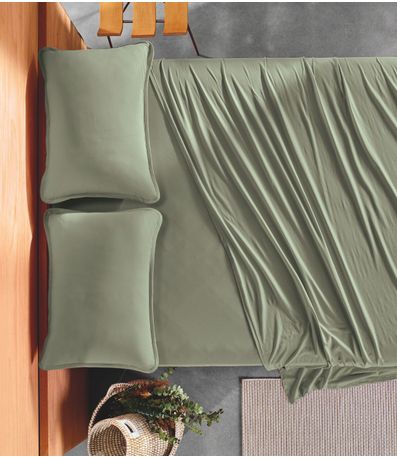 Jogo de Cama Simples Queen 3 Peças Altenburg Verde