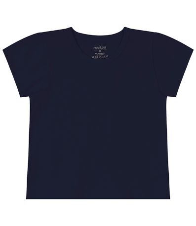 Blusa Básica Infantil Cotton Leve Rovi Kids Azul