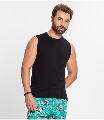 Regata Masculina Básica Rovitex Preto