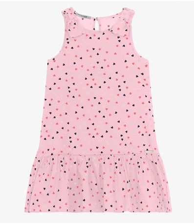 Vestido Infantil Com Laço Trick Nick Rosa
