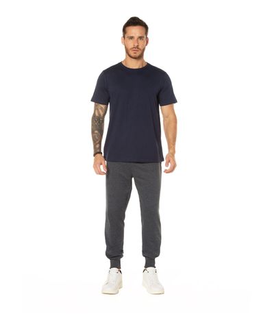Camiseta Básica Meia Malha Masculina CDKA Azul