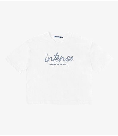 T- Shirt Bordada Feminina Minty Branco