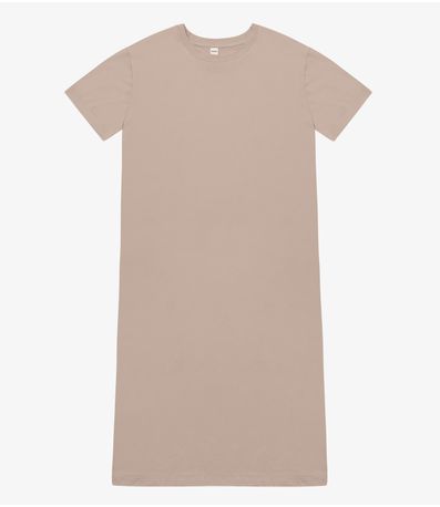Vestido Feminino Meia Malha Rovitex Marrom