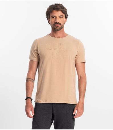 Camiseta Masculina Diametro Marrom