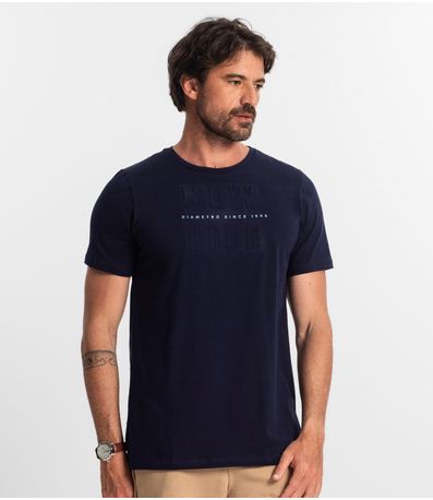 Camiseta Masculina Diametro Azul