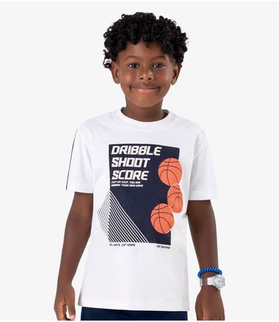 Conjunto Infantil Machão com Bermuda Rovi Kids Branco