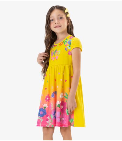 Vestido Infantil Rovi Kids Amarelo
