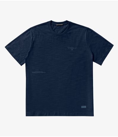 Camiseta Masculina Plus Size Diametro Azul