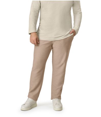 Calça Masculina Plus Size Moletinho Diametro Marrom