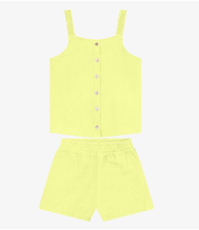 Conjunto Infantil Blusa Com Shorts Trick Nick Verde