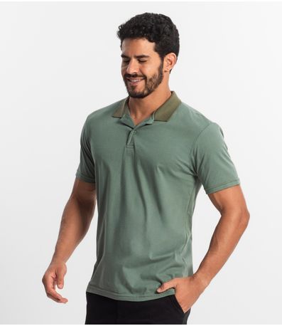 Polos Básicas Com Golas Diferenciadas Select Verde