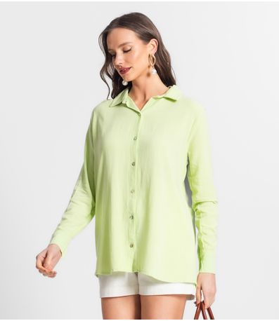 Camisa Manga Longa Feminina Endless Verde