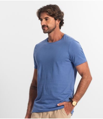 Camiseta Masculina Manga Curta KO Azul