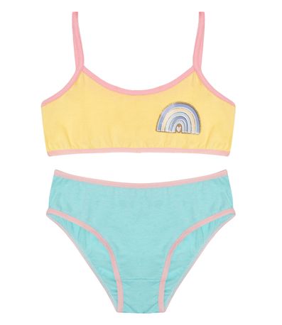 Conjunto Infantil Calcinha e Top Select Amarelo