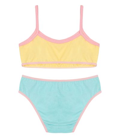 Conjunto Infantil Calcinha e Top Select Amarelo