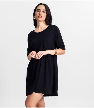 Vestido Feminino Liso Select Preto