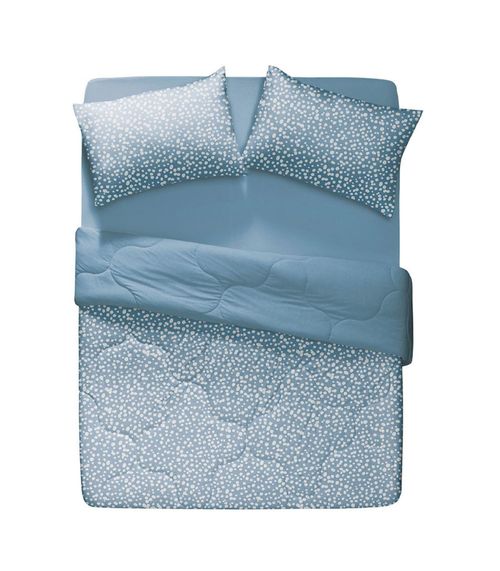 Jogo De Colcha Queen Malharia Sem Igual Altenburg Azul