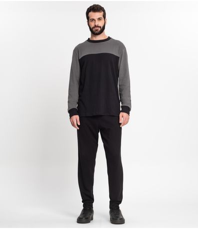 Conjunto Suedine Masculino Kohmar Cinza