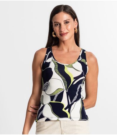 Regata Feminina Estampada Rovitex Verde