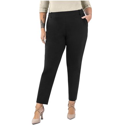 Calça Slim Plus Size Feminina Secret Glam Preto