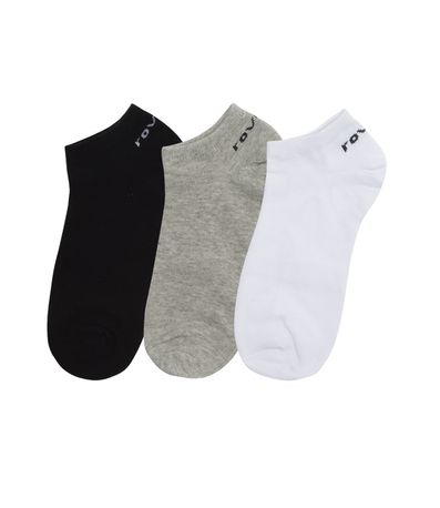 Meia Masculina Em Algodão Kit Com 3 Pares Rovitex Unica