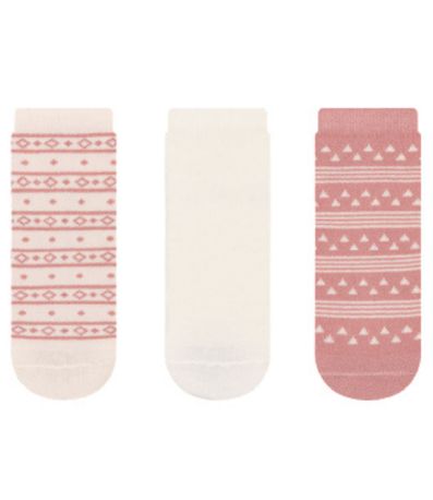 Kit 3 Pares de Meias Cano Curto Cia da Meia Branco