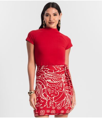 Blusa Feminina Cotton Rovitex Vermelho