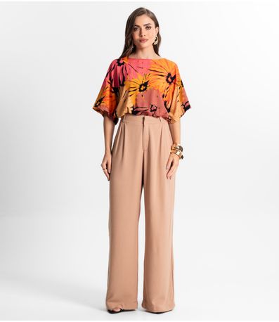 Calça Pantalona Feminina Endless Marrom