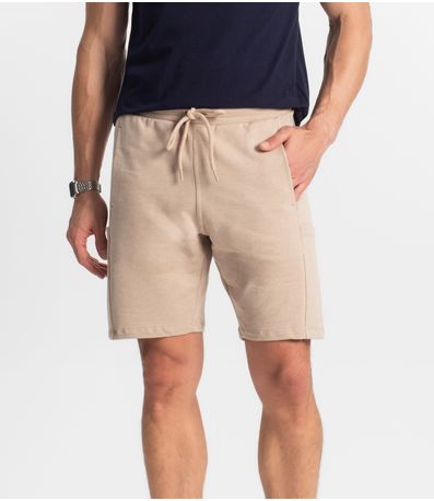 Bermuda Masculina Moletom Diametro Marrom