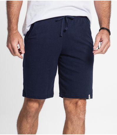 Bermuda Moletom Masculina Select Azul