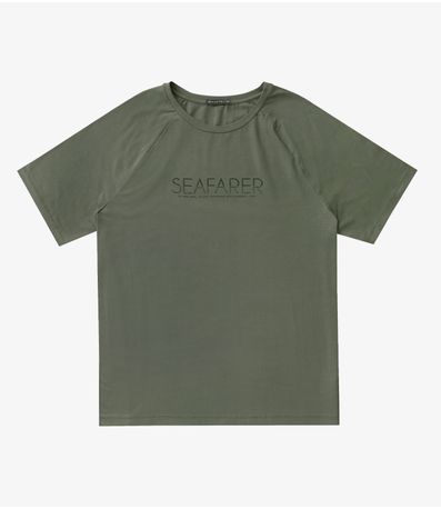 Camiseta Masculina Plus Size Cotton Leve Diametro Verde