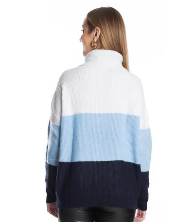 Sueter Feminino Gola Alta Endless Bege