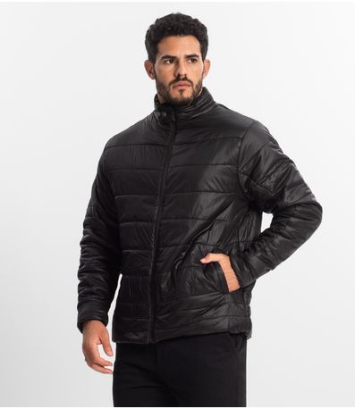 Jaqueta Masculina Em Microfibra Diametro Preto