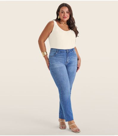Blusa De Alça Feminina Plus Size Secret Glam Bege