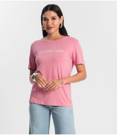 Blusa Feminina Viscotorcion Rovitex Rosa