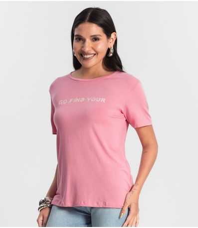 Blusa Feminina Viscotorcion Rovitex Rosa