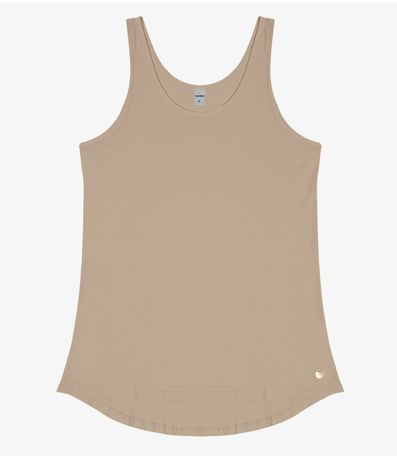 Regata Feminina Básica Rovitex Marrom