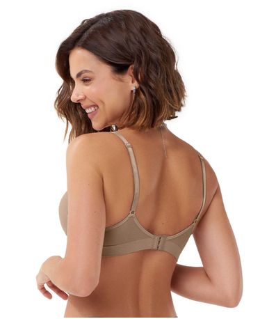 Sutiã Comfort Com Bojo Sem Costura Zee Rucci Bege