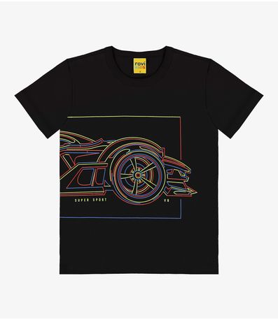 Camiseta Infantil Masculina Rovi Kids Preto