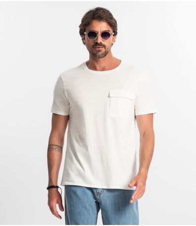 Camiseta Masculina Manga Curta Select Branco