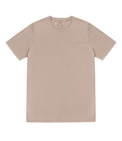 Camiseta Masculina Básica Meia Malha Diametro Marrom
