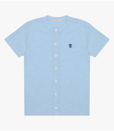 Camisa Infantil Em Viscolinho Trick Nick Azul