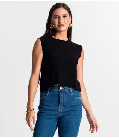 Regata Feminina Rovitex Preto