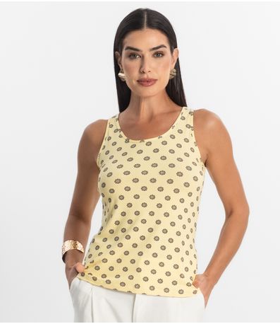 Regata Feminina Rovitex Amarelo