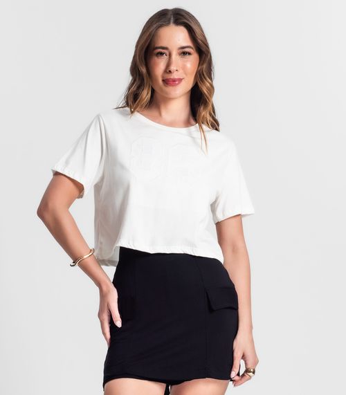 Camiseta Feminina Em Meia Malha Rovitex Bege